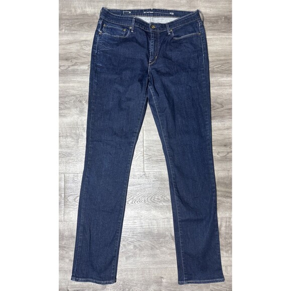 Levis Jeans Womens 33 Demi Curve Classic Rise Slim Blue Medium Wash Denim 33x34 - Picture 1 of 8